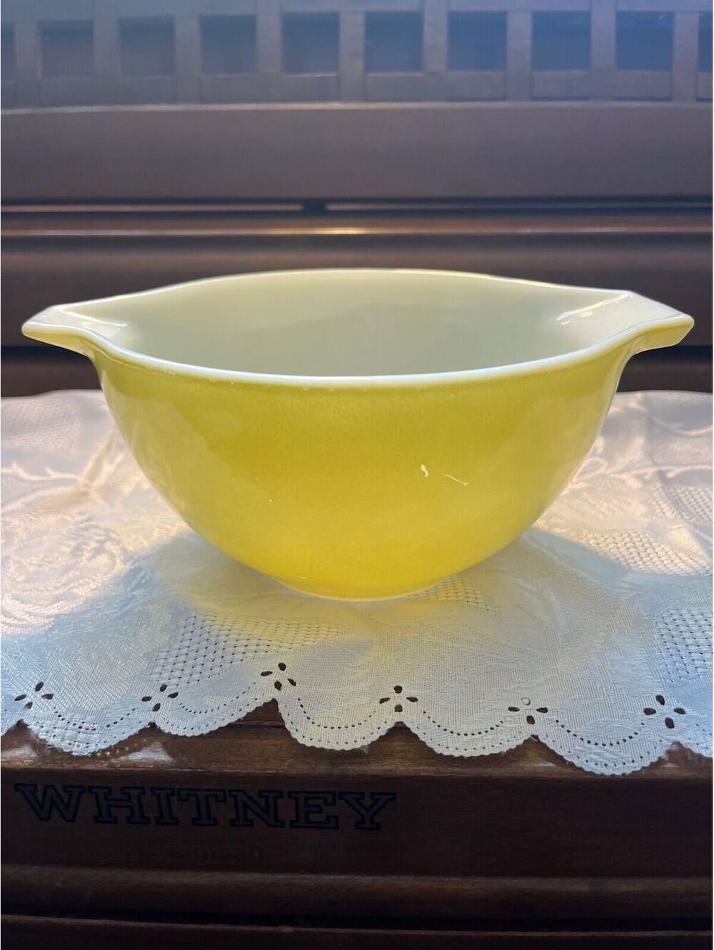 Vintage 1950s PYREX Yellow Cinderella Mixing Nesting Bowl #441 1.5 Pint.